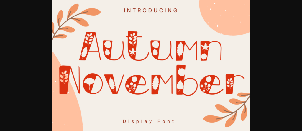 Autumn November Font Poster 3