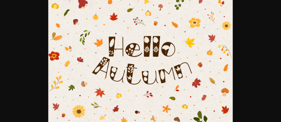 Autumn November Font Poster 7