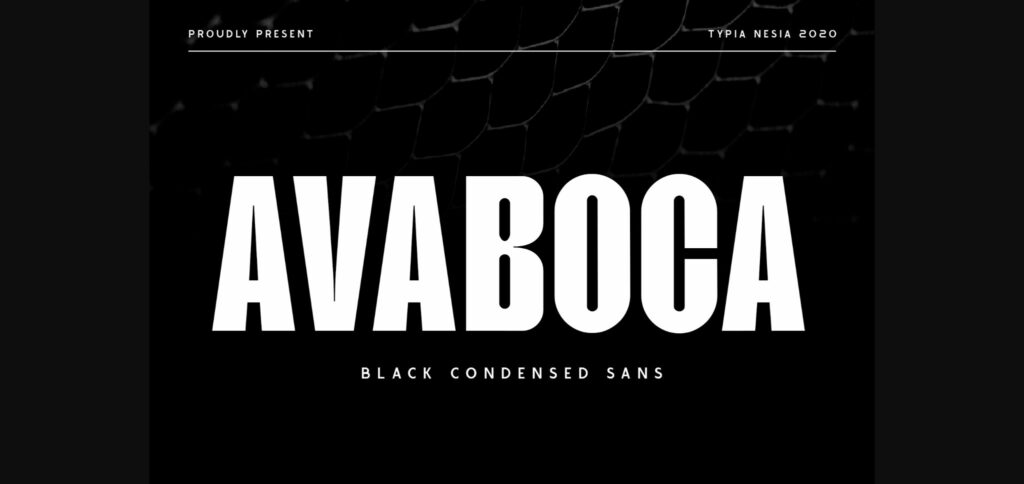 Avaboca Font Poster 3