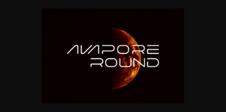 Avapore Round Font Poster 1