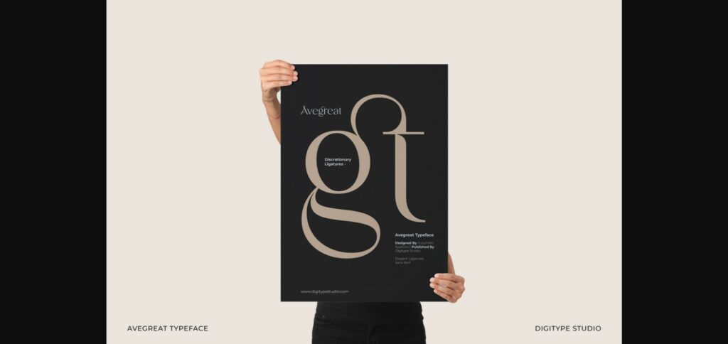 Avegreat Font Poster 2