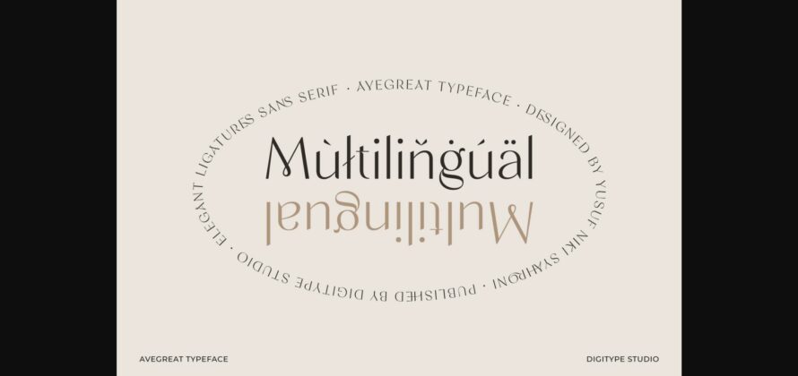 Avegreat Font Poster 7