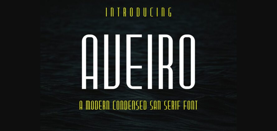 Aveiro Font Poster 3