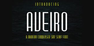 Aveiro Font Poster 1