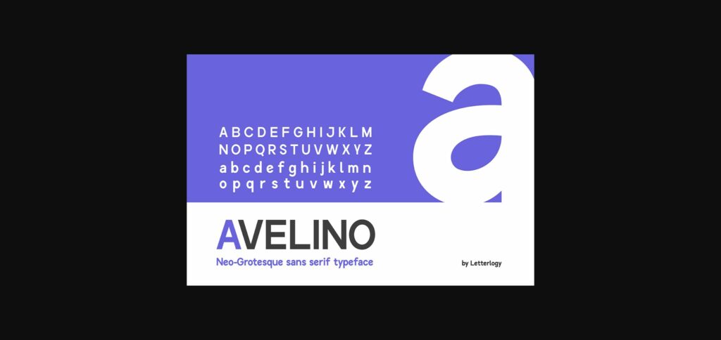 Avelino MTL Font Poster 3