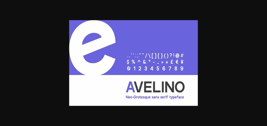 Avelino MTL Font Poster 4