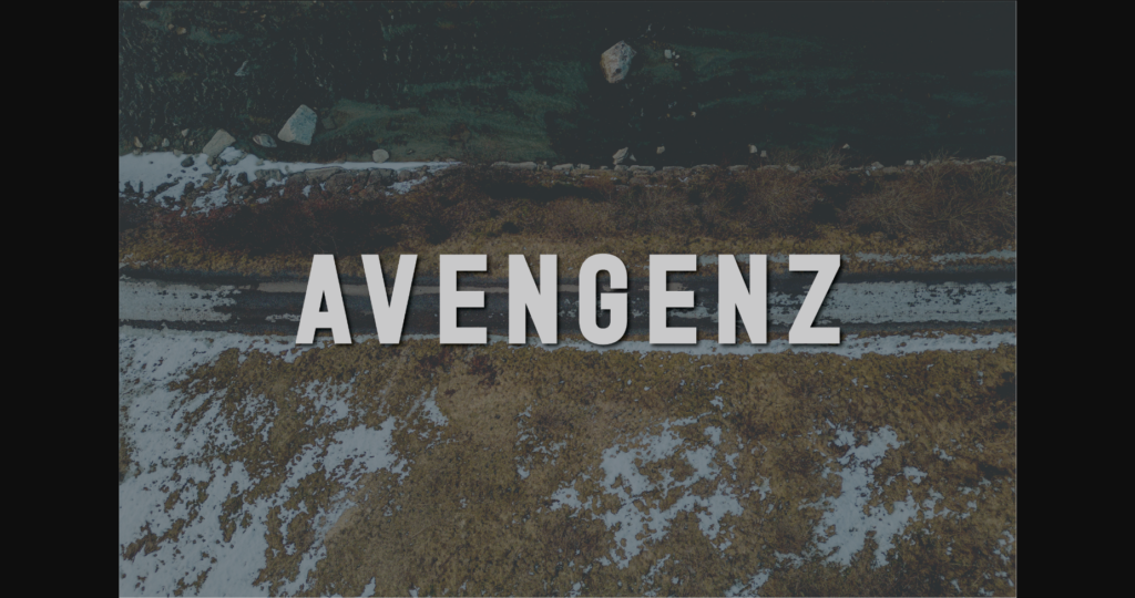 Avengenz Font Poster 3