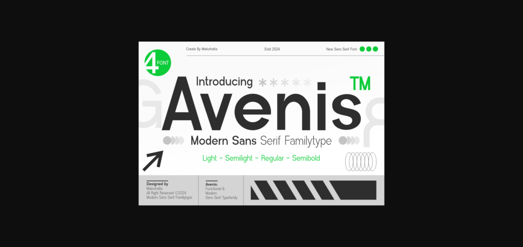 Avenis Font Poster 1