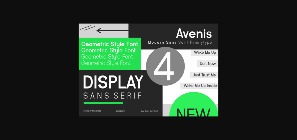 Avenis Font Poster 4