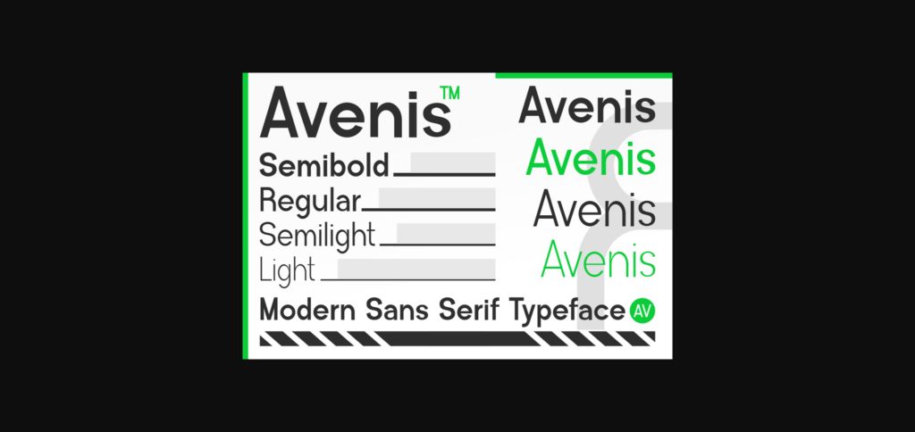 Avenis Font Poster 5