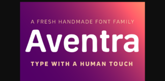 Aventra Font Poster 1