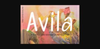 Avila Font Poster 1