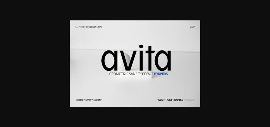 Avita Font Poster 3