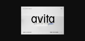 Avita Font Poster 1