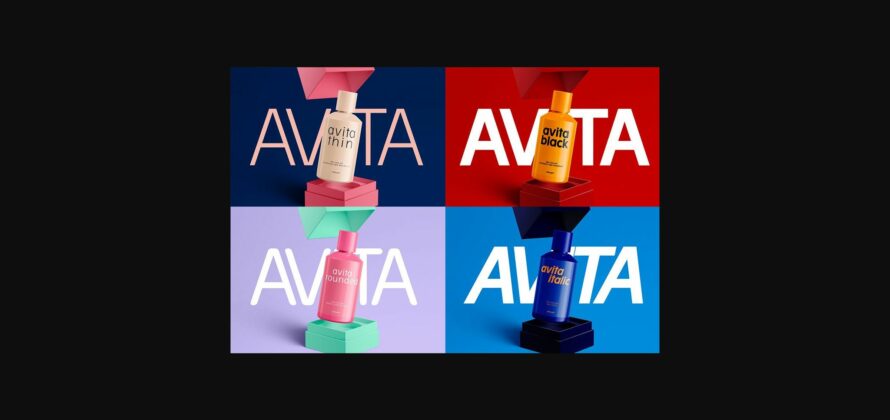 Avita Font Poster 4