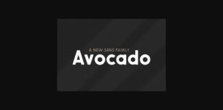 Avocado Family Font Poster 1