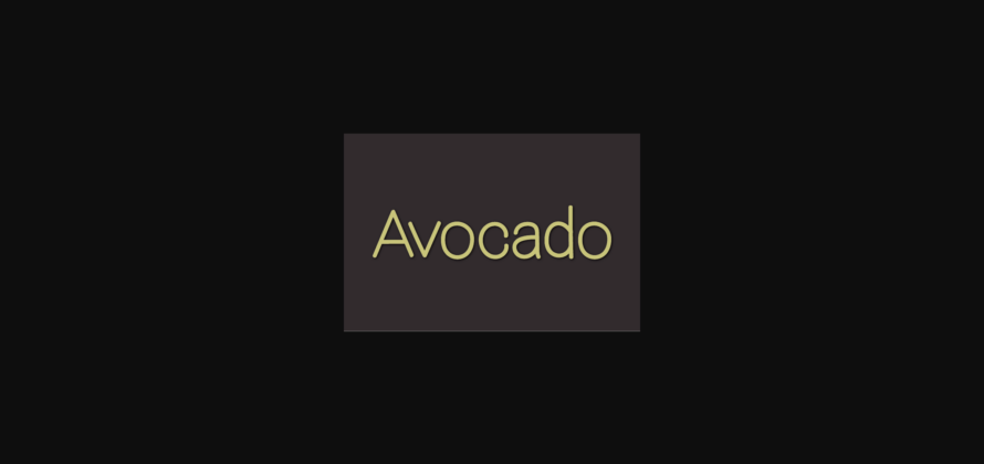 Avocado Font Poster 3