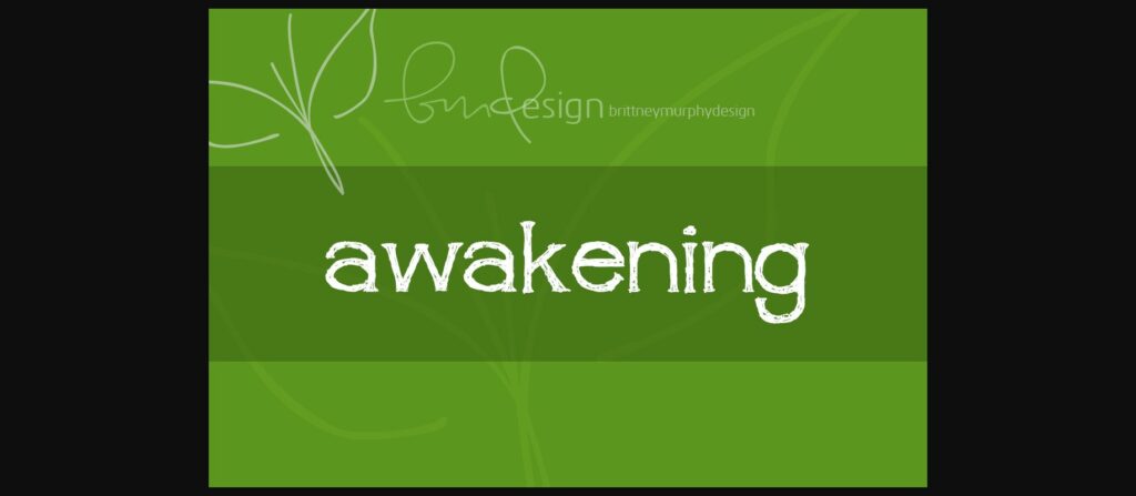 Awakening Font Poster 1