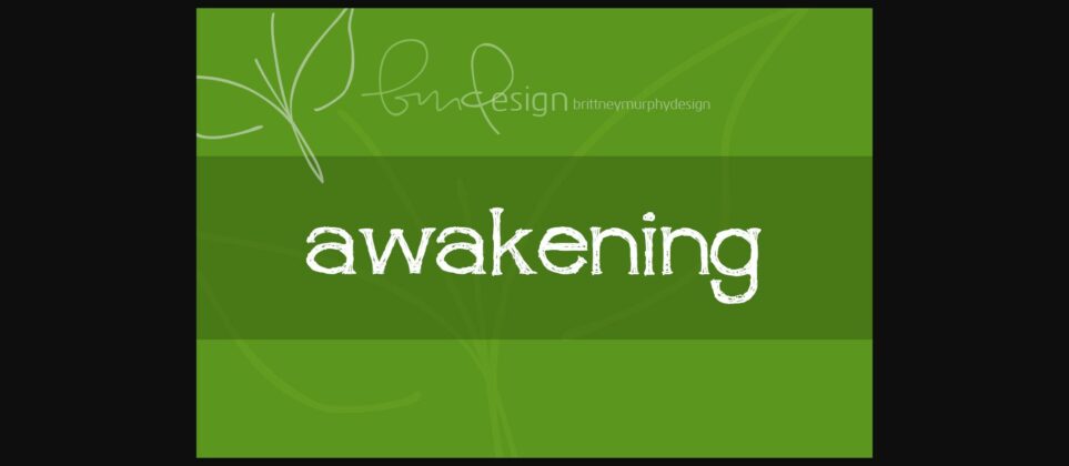 Awakening Font Poster 3