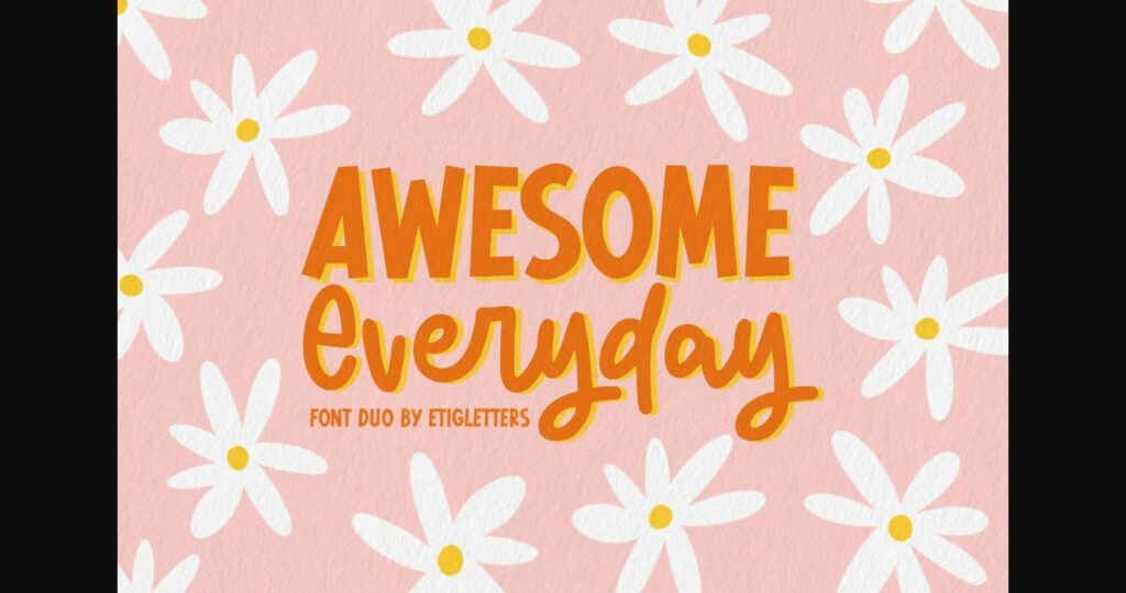 Awesome Everyday Duo Font Poster 3