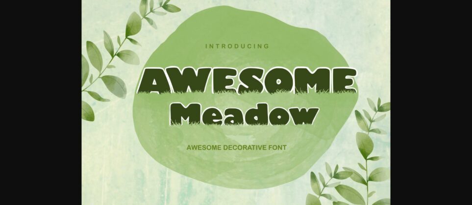 Awesome Meadow Font Poster 3