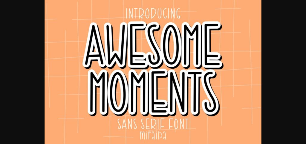 Awesome Moments Font Poster 1