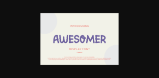 Awesomer Font Poster 1