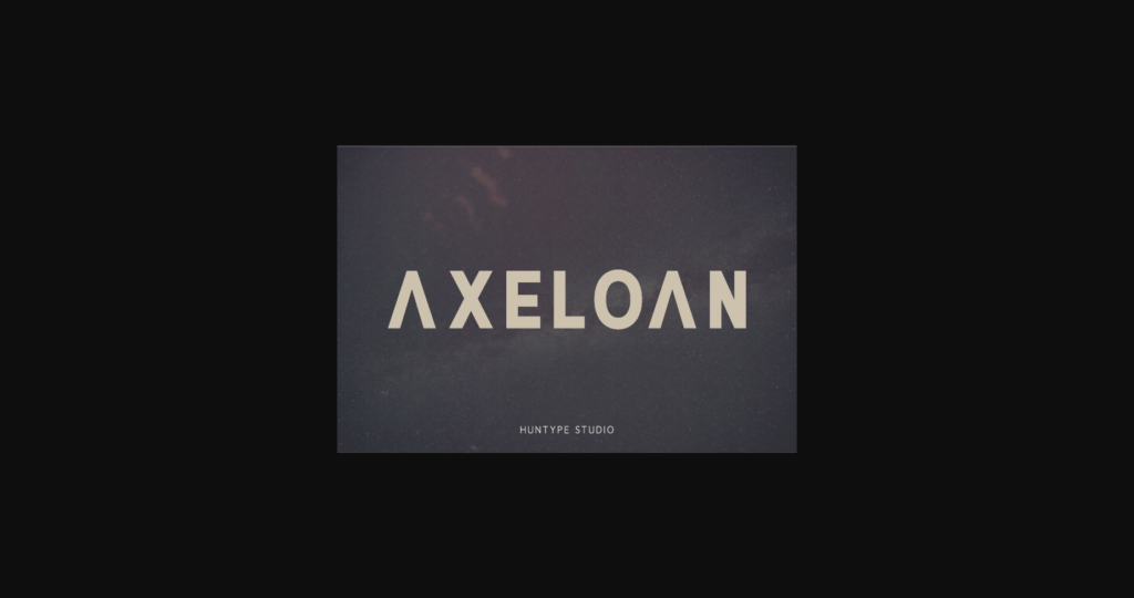 Axeloan Font Poster 3