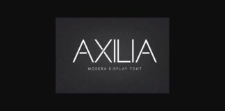 Axilia Font Poster 1