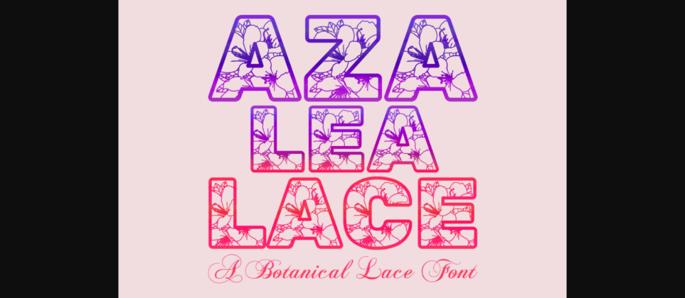 Azalea Lace Font Poster 3