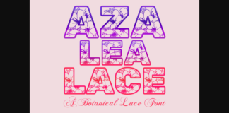 Azalea Lace Font Poster 1