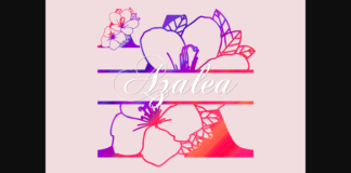 Azalea Split Font Poster 1