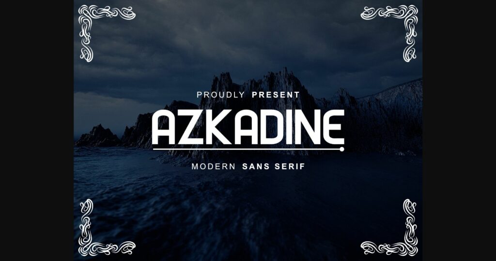 Azkadine Font Poster 1