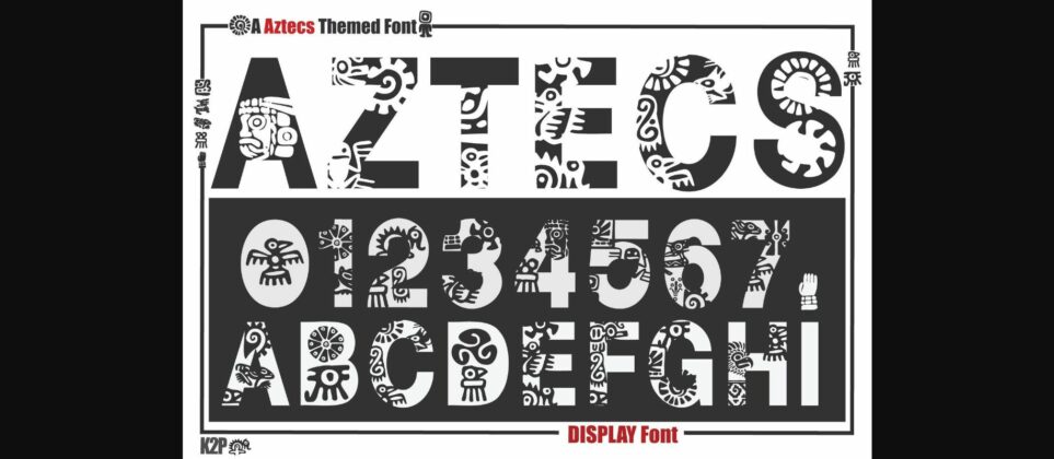 Aztecs Font Poster 3