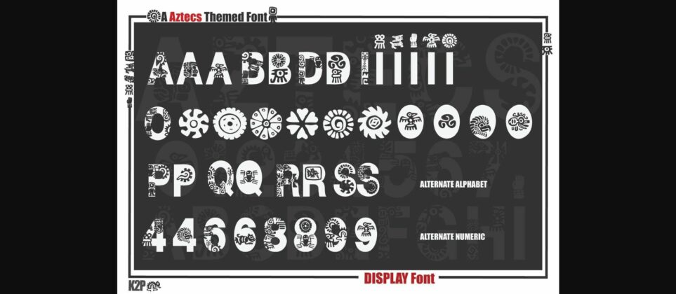 Aztecs Font Poster 8