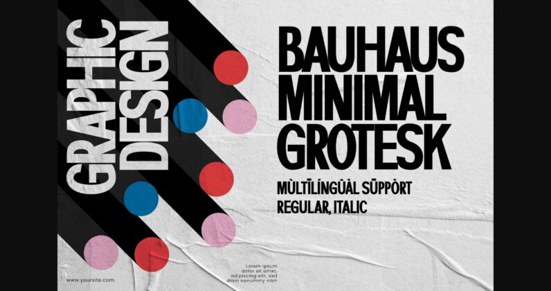 Bauhaus Font Poster 3