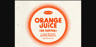 BD Supper Font Poster 1