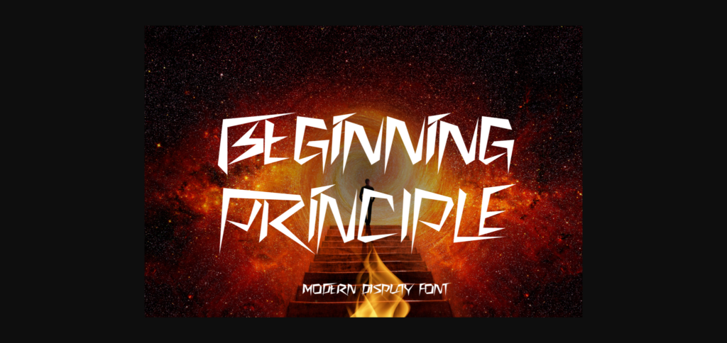 Beginning Principle Font Poster 1