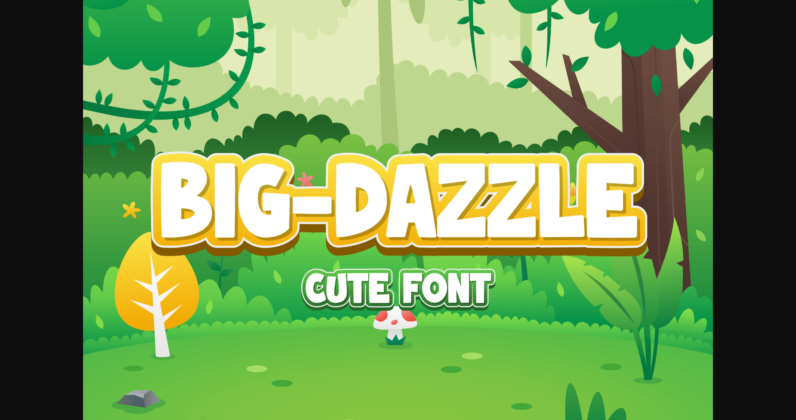 Big Dazzle Font Poster 3