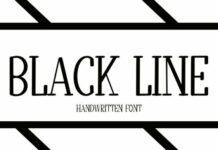 Black Line Fonts