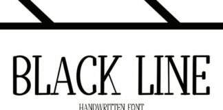 Black Line Fonts