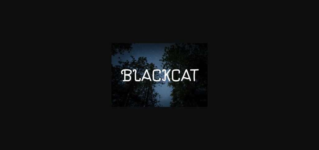 Blackcat Font Poster 3