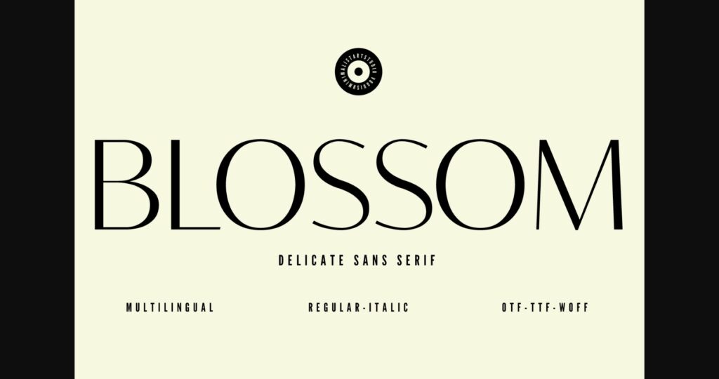 Blossom Font Poster 3