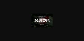 Bluezer Font Poster 1