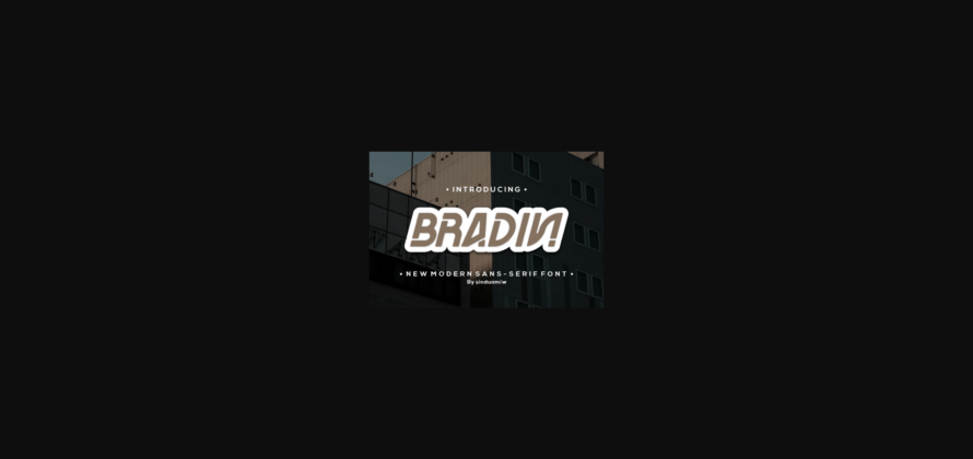 Bradin Font Poster 1