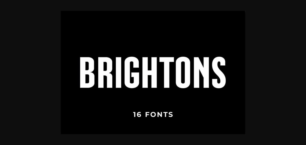 Brightons Font Poster 3