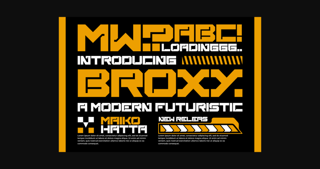 Broxy Font Poster 3