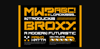 Broxy Font Poster 1