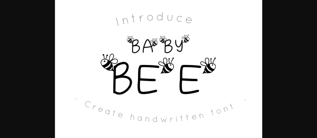 Baby Bee Font Poster 1