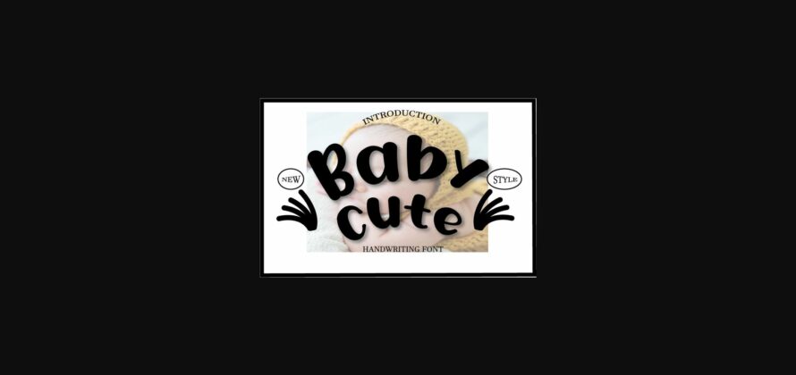 Baby Cute Font Poster 3